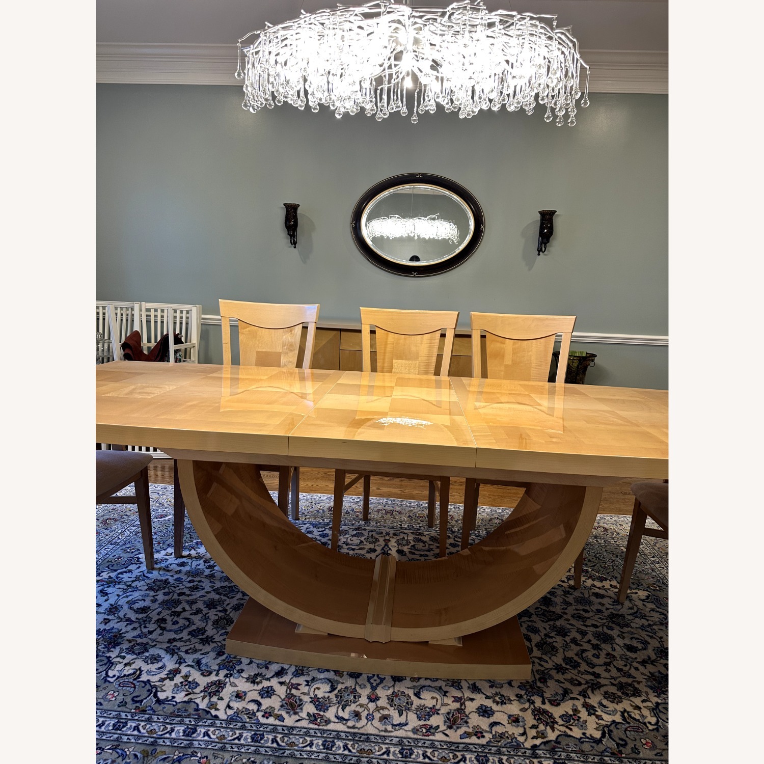 Natural Wood Dining Table - image-1