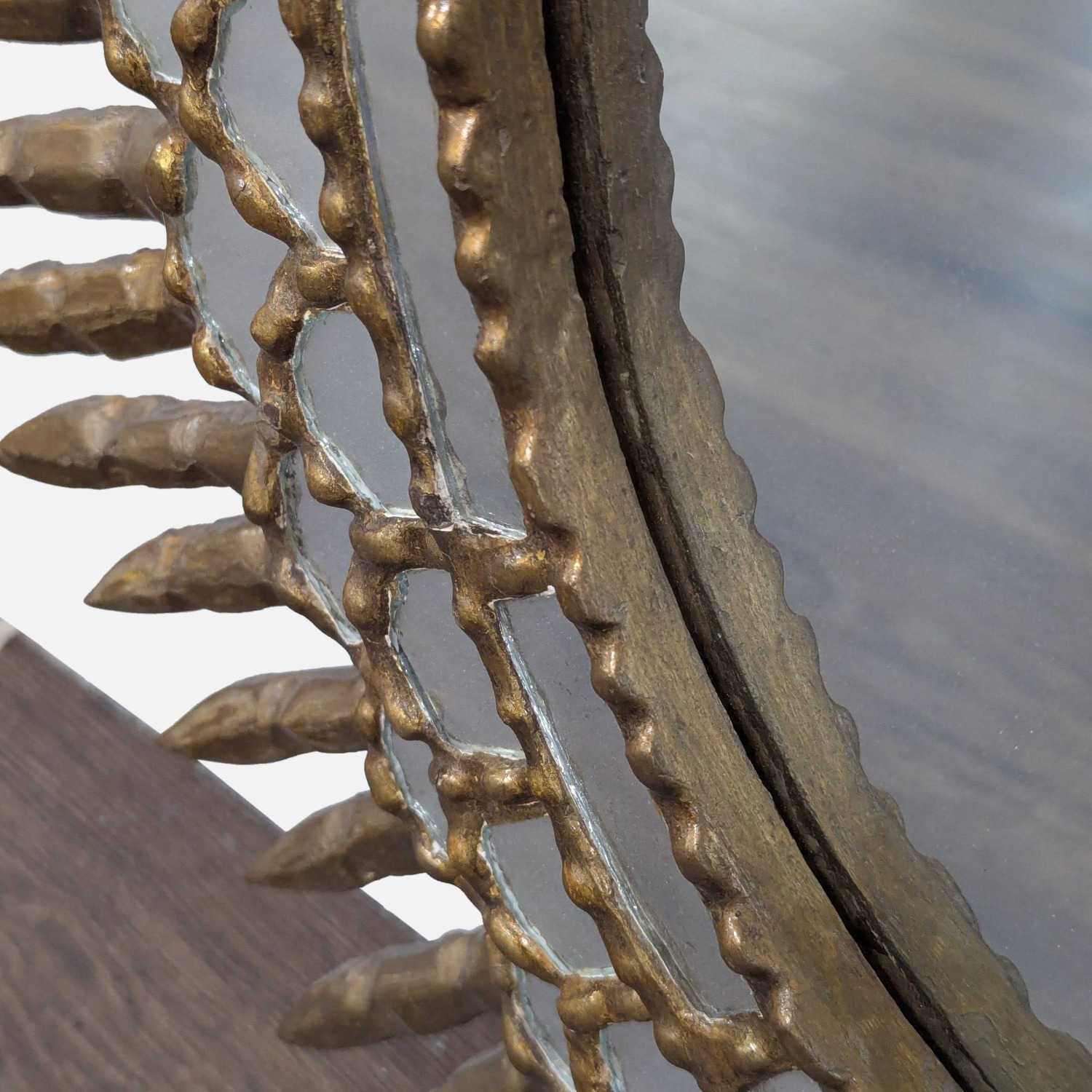 Antique Spanish Sunburst Mirror - image-3