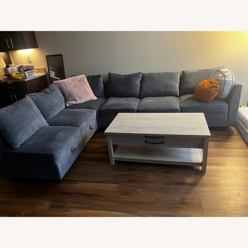 Used Light Gray Fabric 3+ Piece Sectional for sale on AptDeco