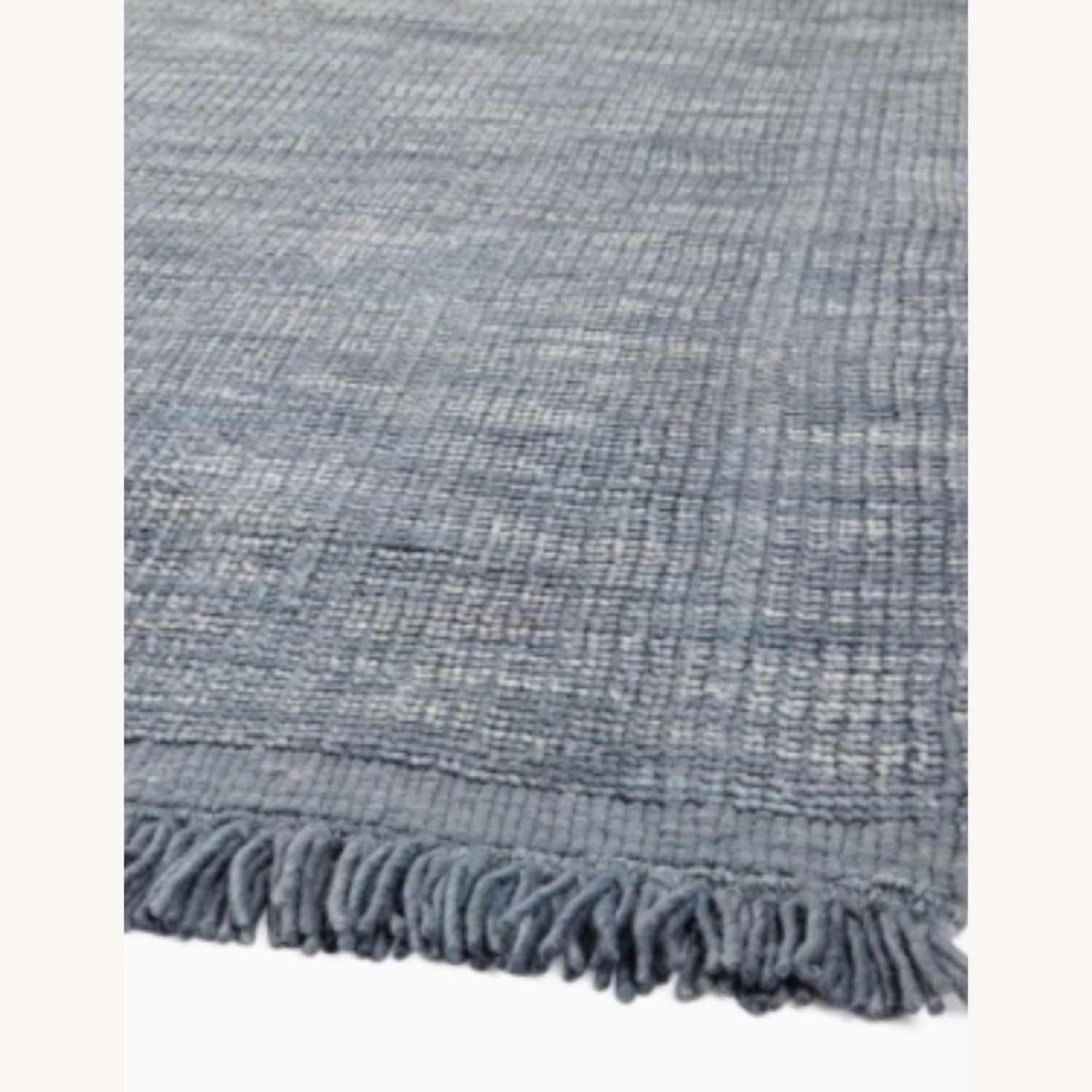 West Elm Stormy Blue Handloomed Wool Rug 6X9 - image-1
