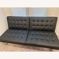 Futon Faux Leather Sofa Bed 