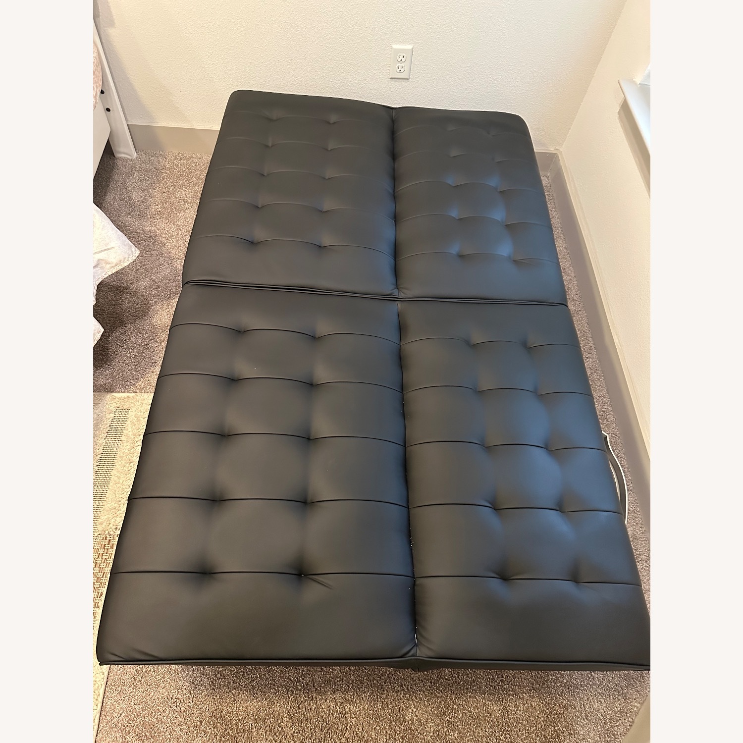 Futon Faux Leather Sofa Bed  - image-3