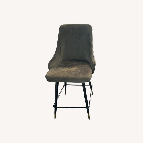 Used Light Gray Linen Stools for sale on AptDeco
