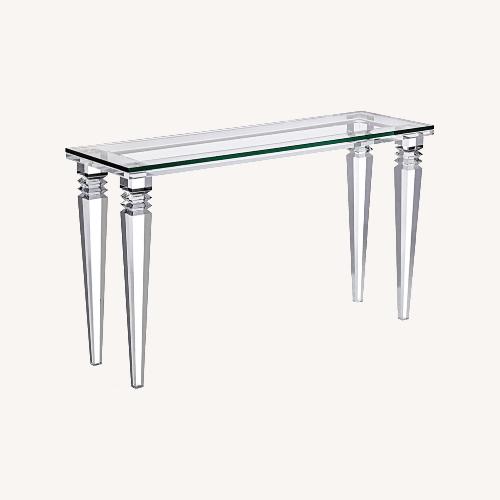 Used Interlude Savannah Lucite Console Table for sale on AptDeco