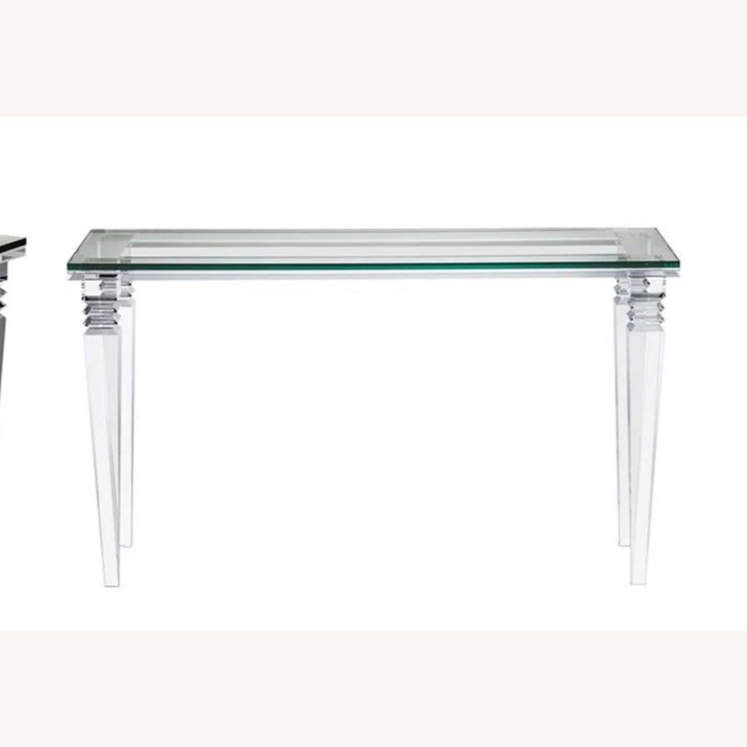 Interlude Savannah Lucite Console Table - image-2