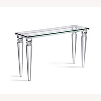 Interlude Savannah Lucite Console Table