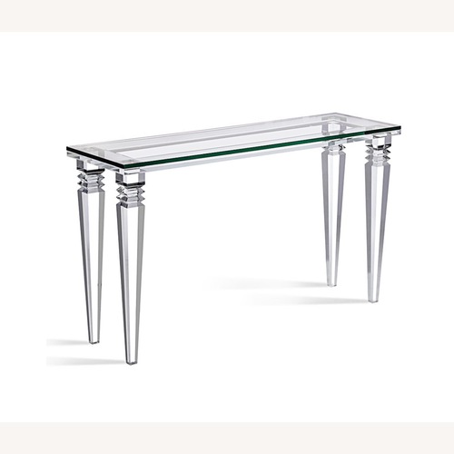 Used Interlude Savannah Lucite Console Table for sale on AptDeco