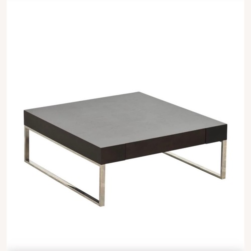 Used Modani Dark Brown Wood Coffee Table for sale on AptDeco