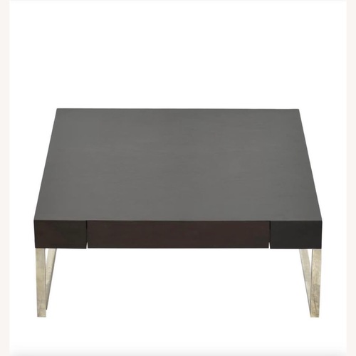 Used Modani Dark Brown Wood Coffee Table for sale on AptDeco