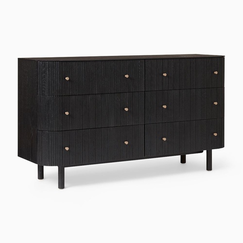 Used West Elm Black Wood Dresser for sale on AptDeco