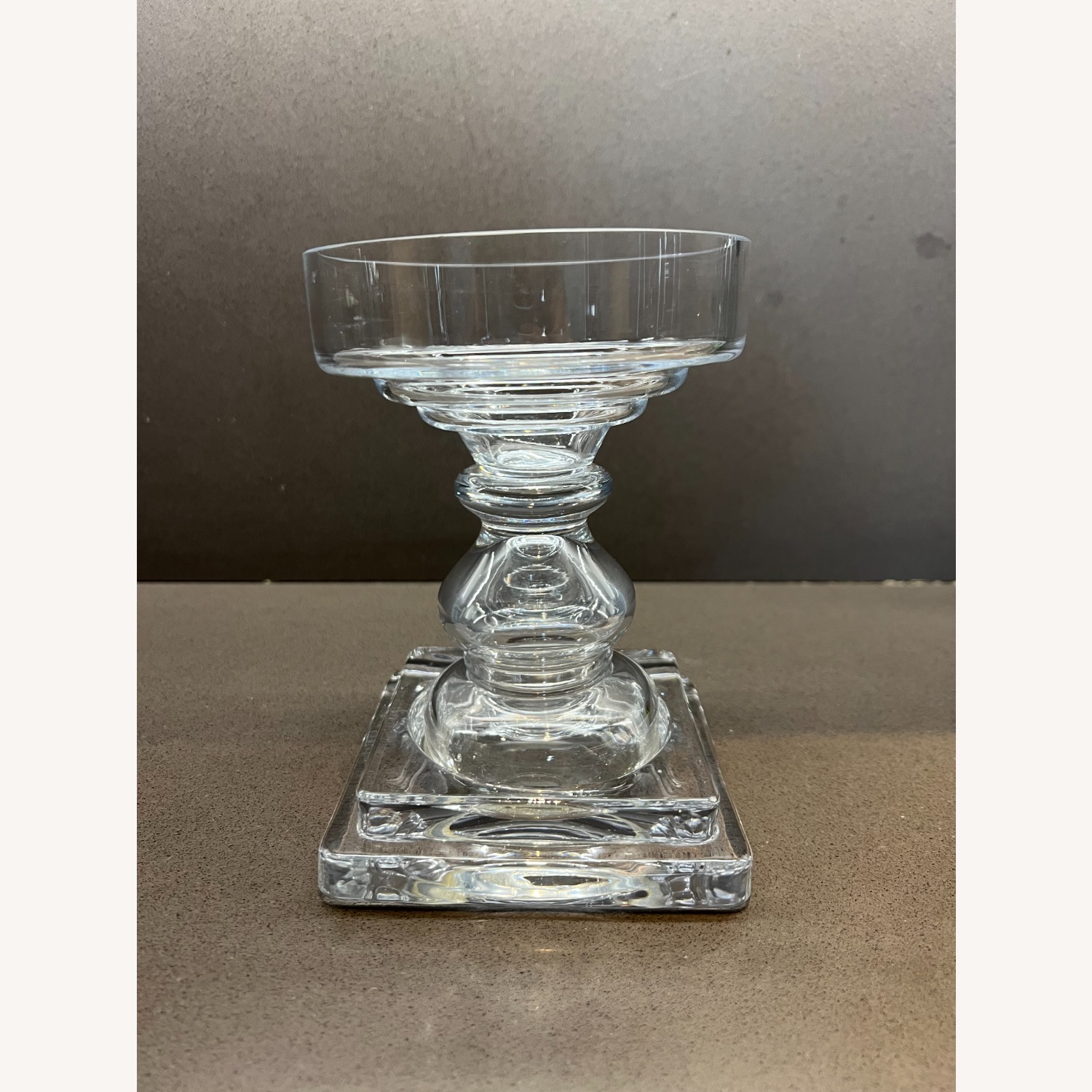 Pottery Barn Glass Candle Holder - image-7