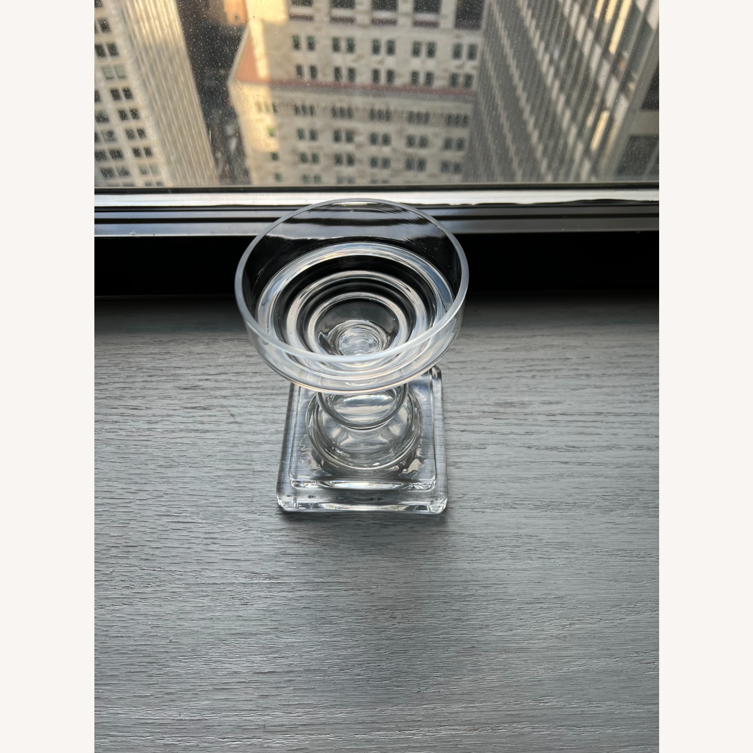 Pottery Barn Glass Candle Holder - image-4