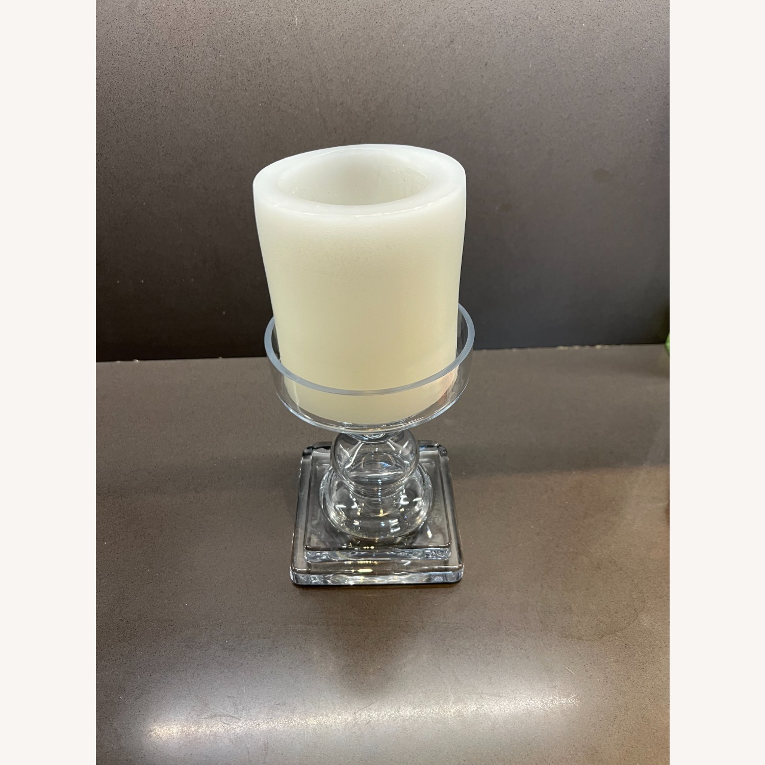 Pottery Barn Glass Candle Holder - image-6