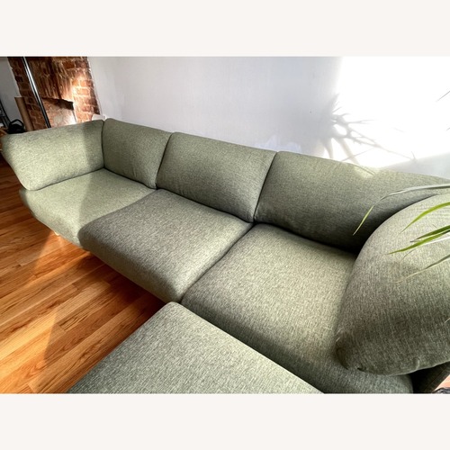 Used Burrow Range Green 3+ Piece Sectional for sale on AptDeco