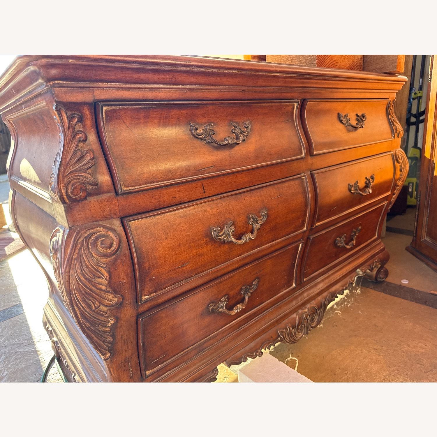 Classic Home Light Brown Wood Armoire - image-2