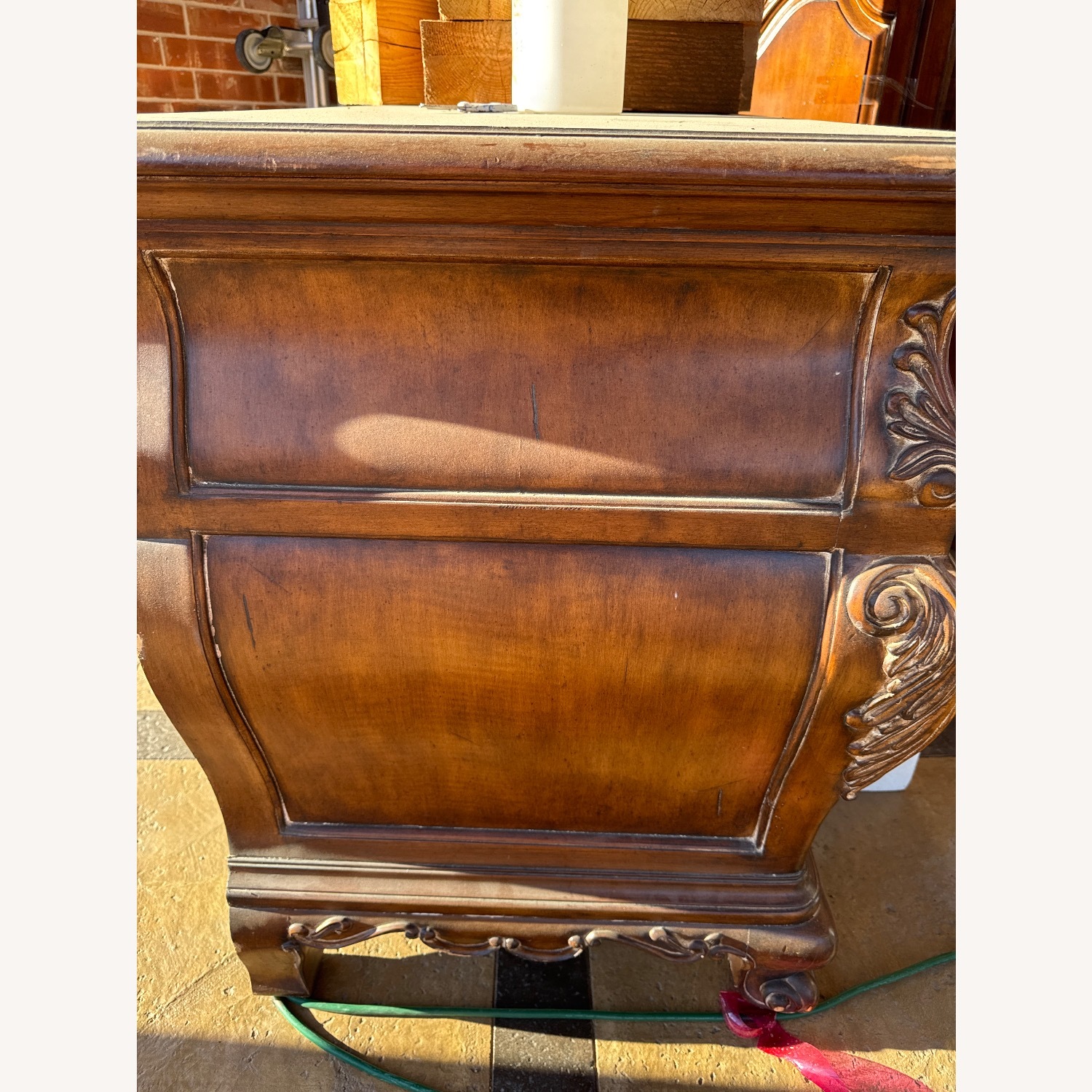 Classic Home Light Brown Wood Armoire - image-3