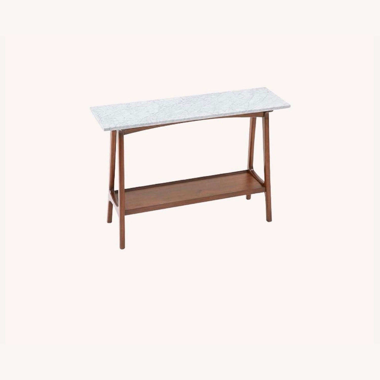 West Elm Mid Century Marble Top Console Table - image-3