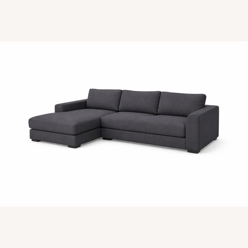 Used Interior Define Ainsley Dark Gray Fabric 3+ Seater Sofa for sale on AptDeco