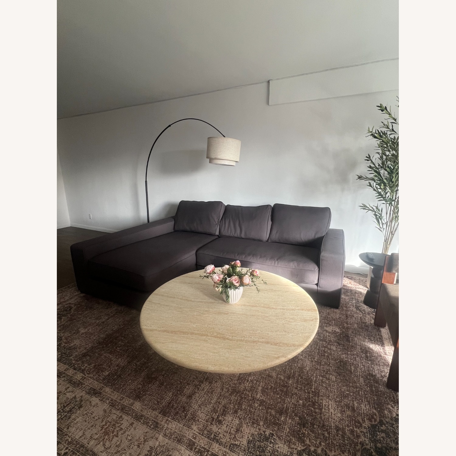 Interior Define Ainsley Dark Gray Fabric 3+ Seater Sofa - image-2