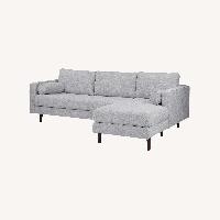 Article Light Gray Fabric 2 Piece Sectional