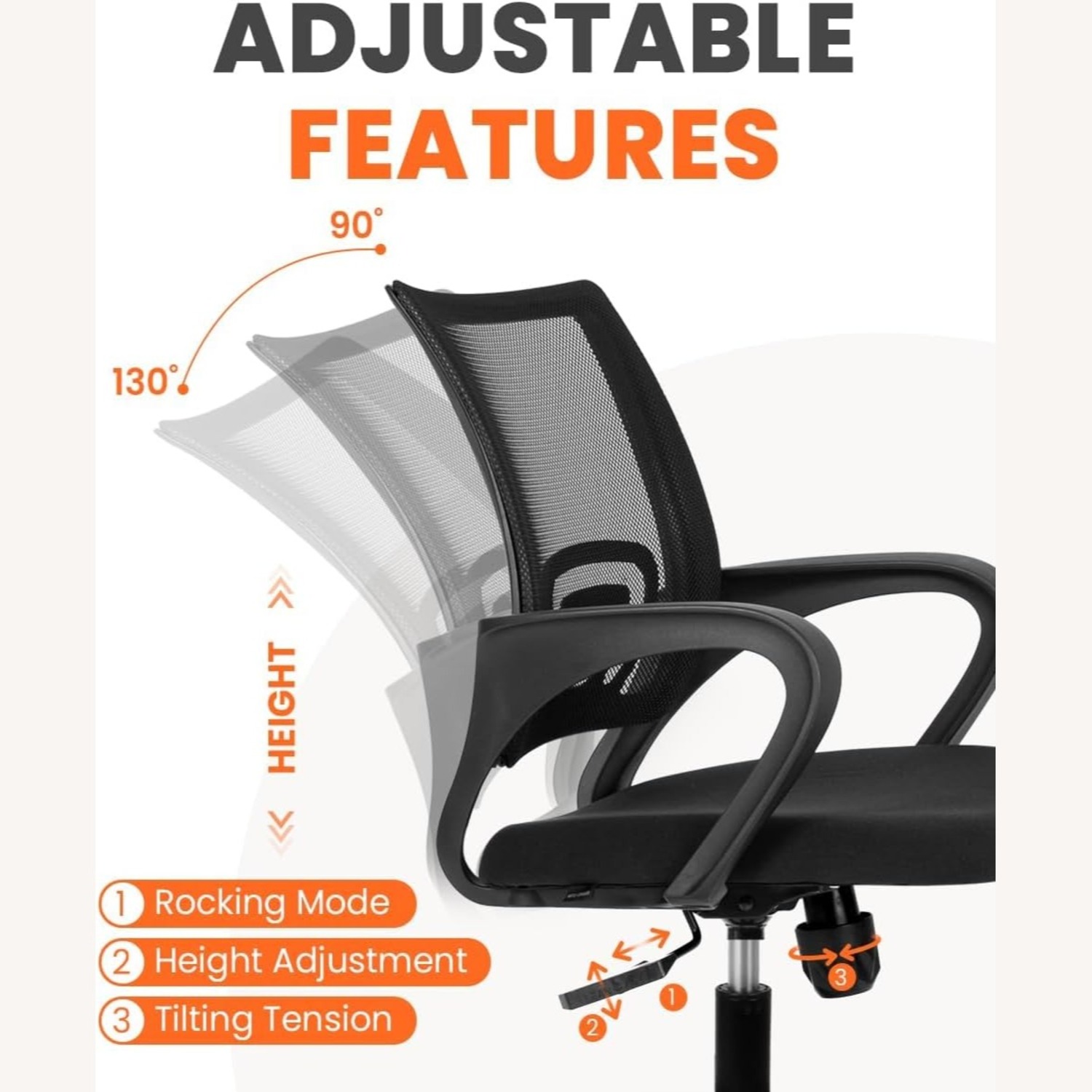 Amazon Ergonomic Mid-Back Office Chair - image-1