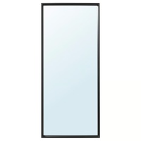 IKEA Nissedal Black Glass Wall Mirror