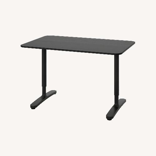 Used IKEA Bekant Black Wood Desk for sale on AptDeco