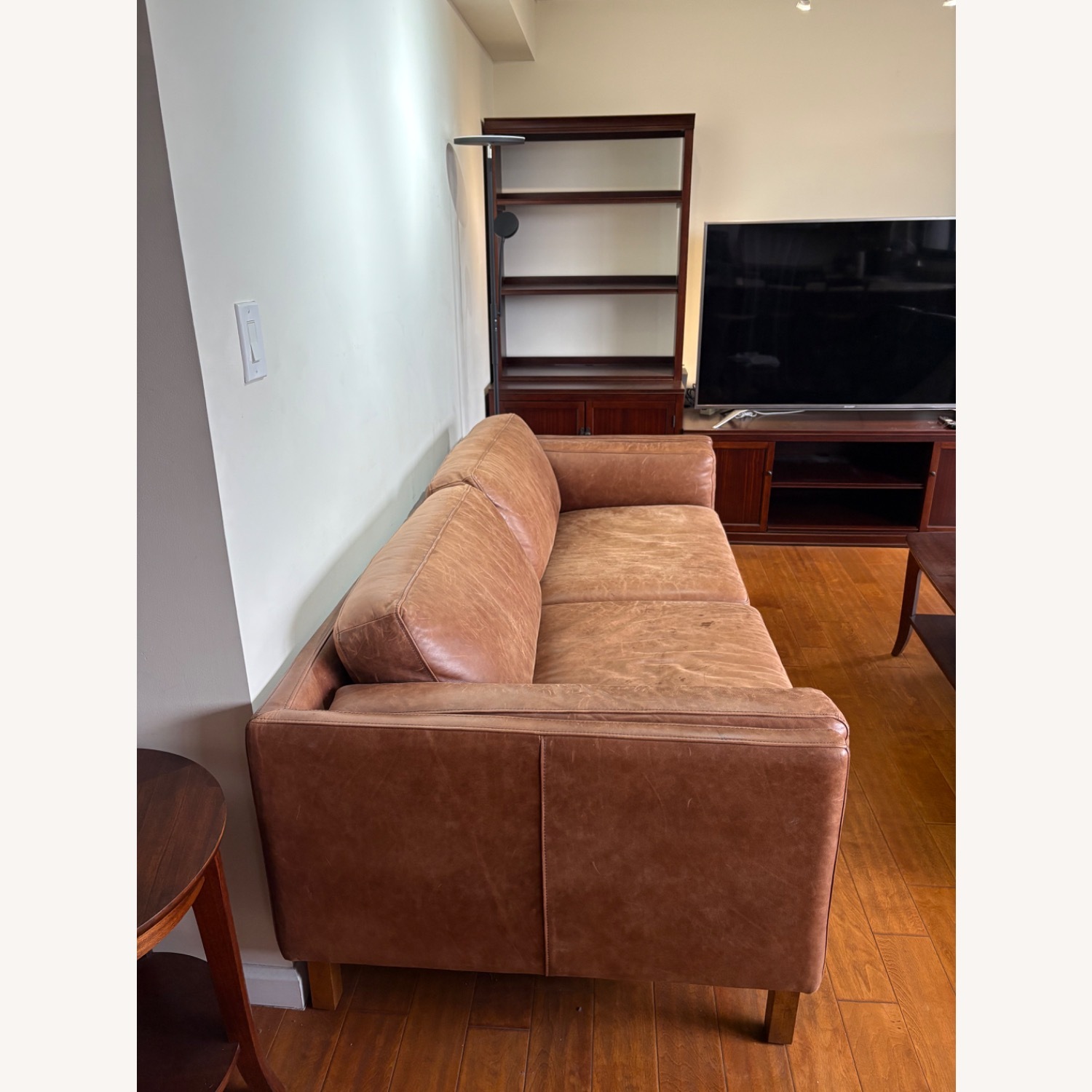  West Elm Dekalb 85” Genuine Leather Sofa  - image-3