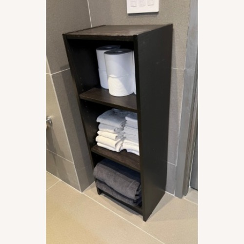 Used IKEA Dark Brown Wood Bookcase for sale on AptDeco