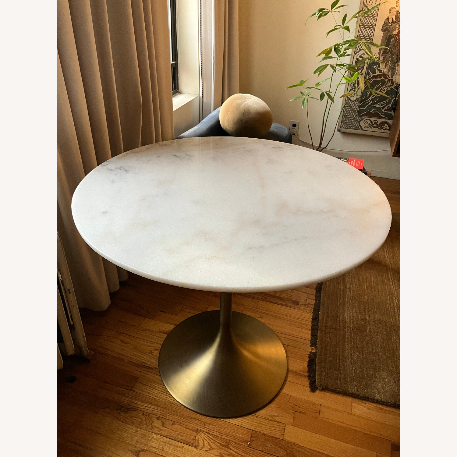 World Market Marble Bistro Table Tulip Style - image-2