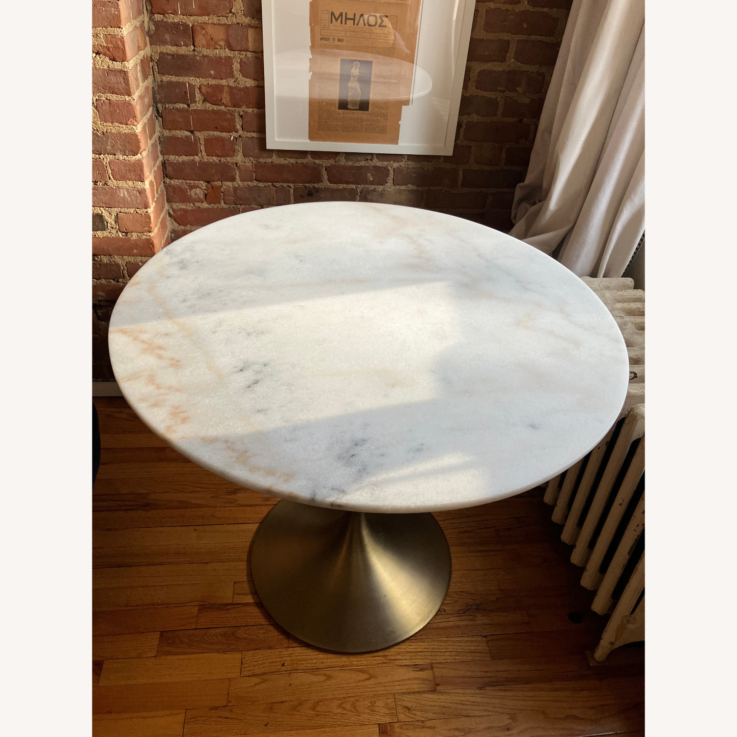 World Market Marble Bistro Table Tulip Style - image-3