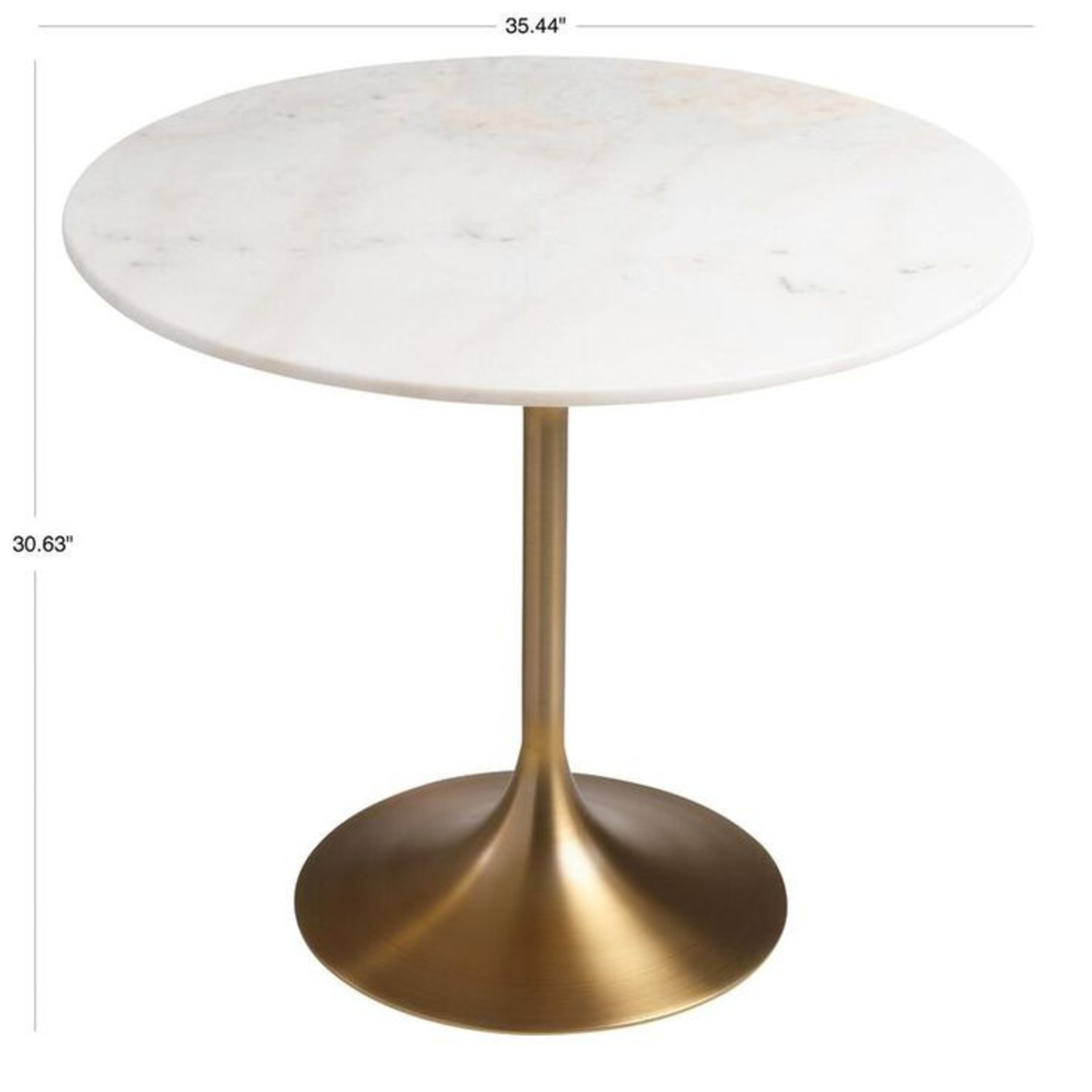 World Market Marble Bistro Table Tulip Style - image-0