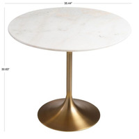 World Market Marble Bistro Table Tulip Style
