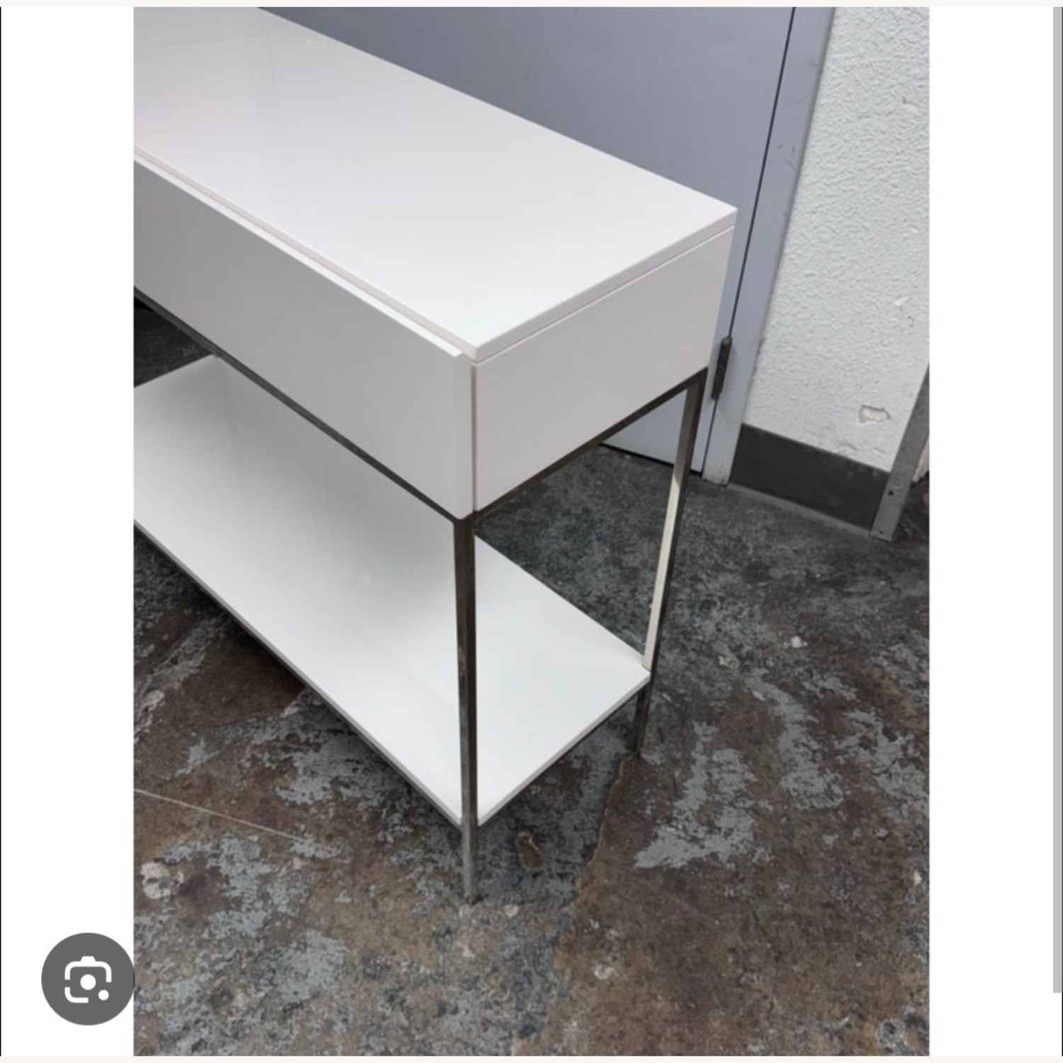 West Elm White Lacquer Sideboard - image-3