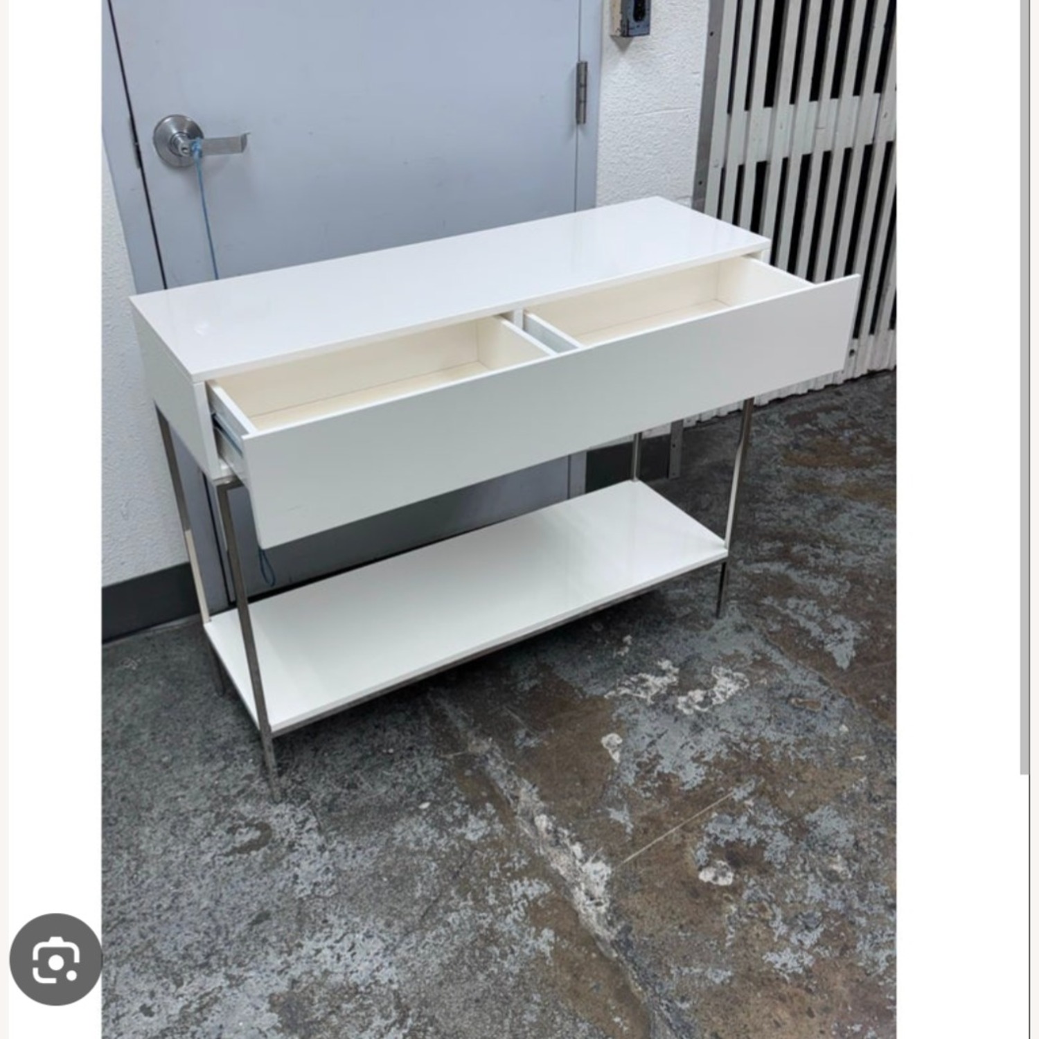 West Elm White Lacquer Sideboard - image-2