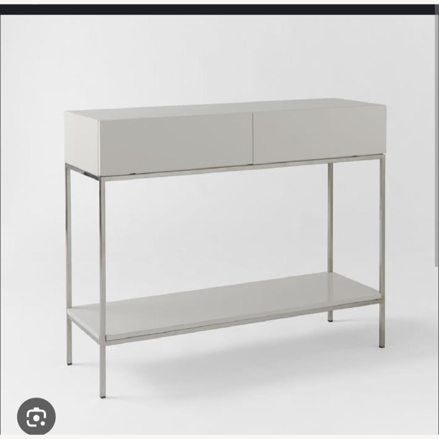 West Elm White Lacquer Sideboard - image-1