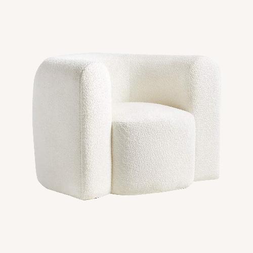 Used Crate & Barrel Leanne Ford White Accent Chair for sale on AptDeco