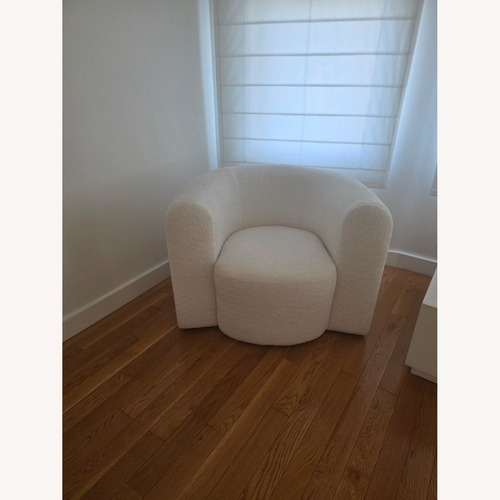 Used Crate & Barrel Leanne Ford White Accent Chair for sale on AptDeco