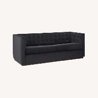  West Elm Rochester Queen Velvet Sleeper Sofa 72”