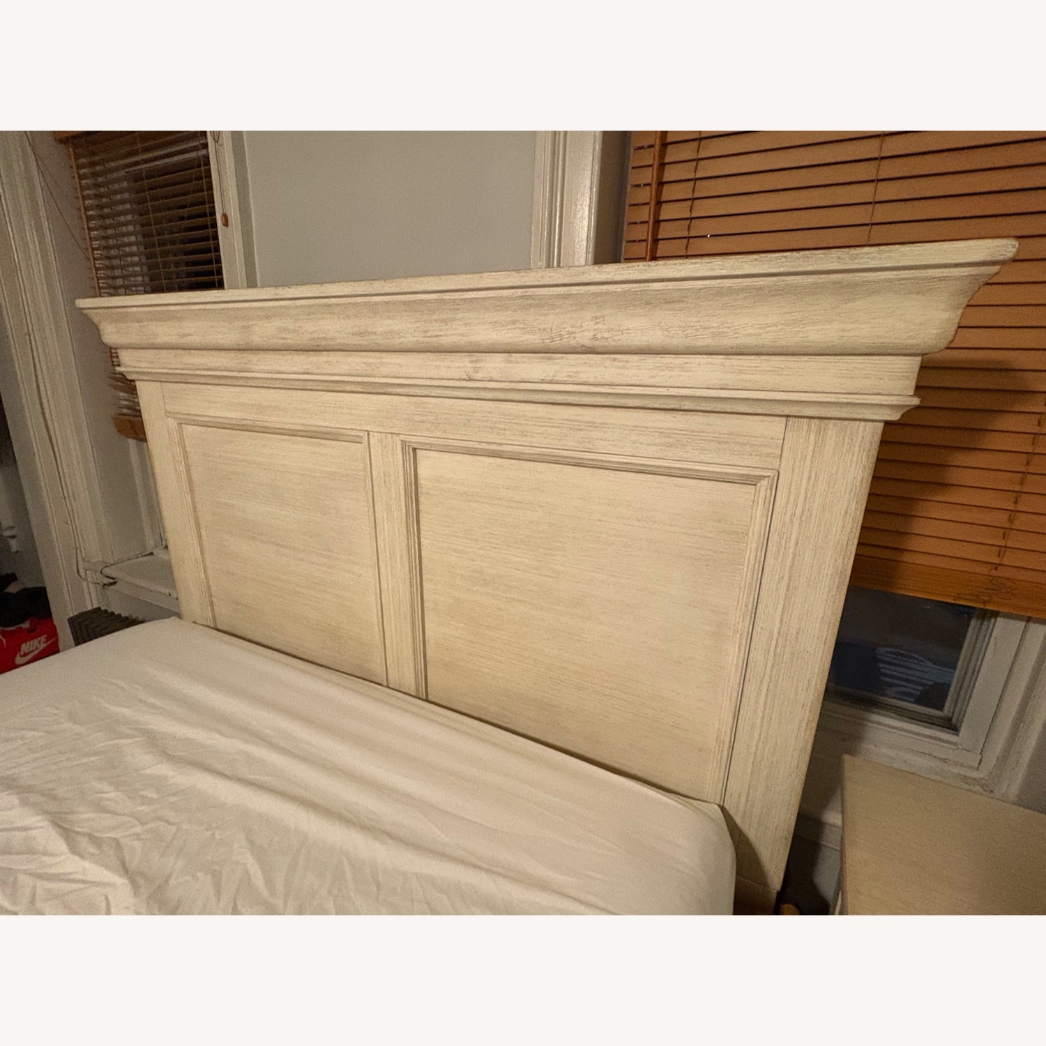 Ashley Furniture White Wood Queen Bed - image-2