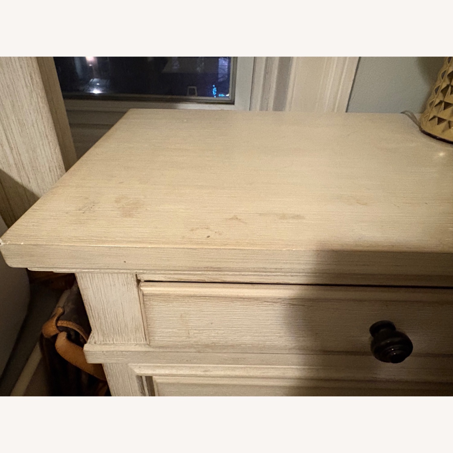 Ashley Furniture White Wood Nightstand - image-2