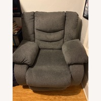 Dark Gray Fabric Recliner