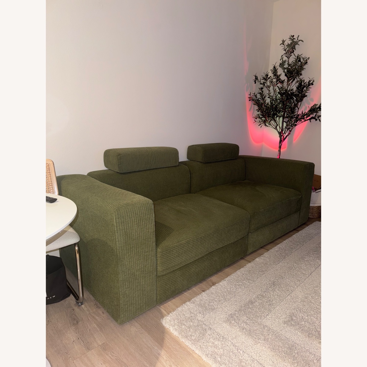 IKEA JÄTTEBO Sectional 3-Seat Green wt Storage - image-1