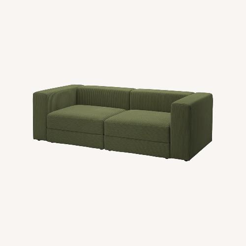 Used IKEA JÄTTEBO Sectional 3-Seat Green wt Storage for sale on AptDeco