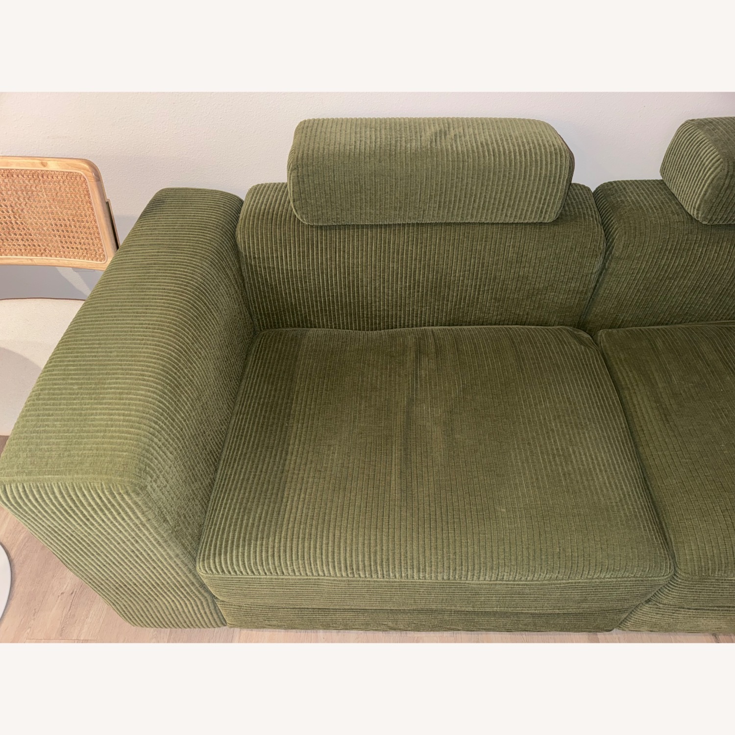 IKEA JÄTTEBO Sectional 3-Seat Green wt Storage - image-4