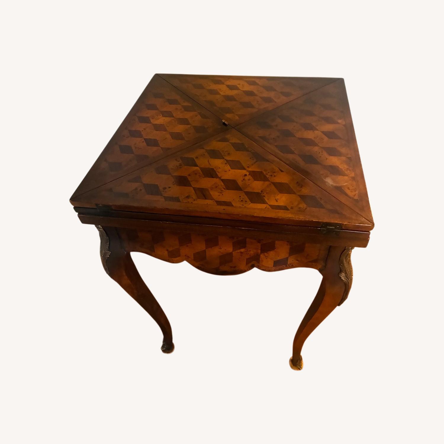 Vintage/Antique Dark Brown Play Table - image-0