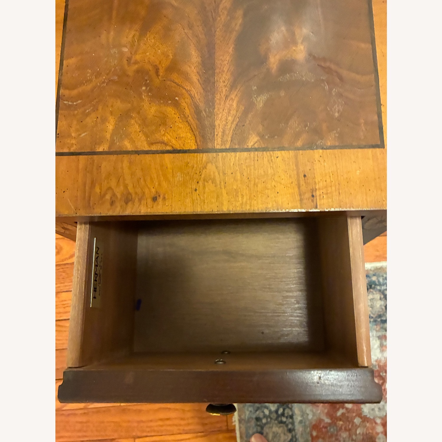 Vintage/Antique Light Brown Side Table - image-1