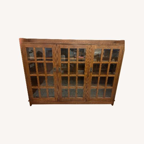Used Vintage/Antique Dark Brown Wood Bookcase for sale on AptDeco