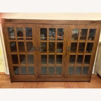 Vintage/Antique Dark Brown Wood Bookcase
