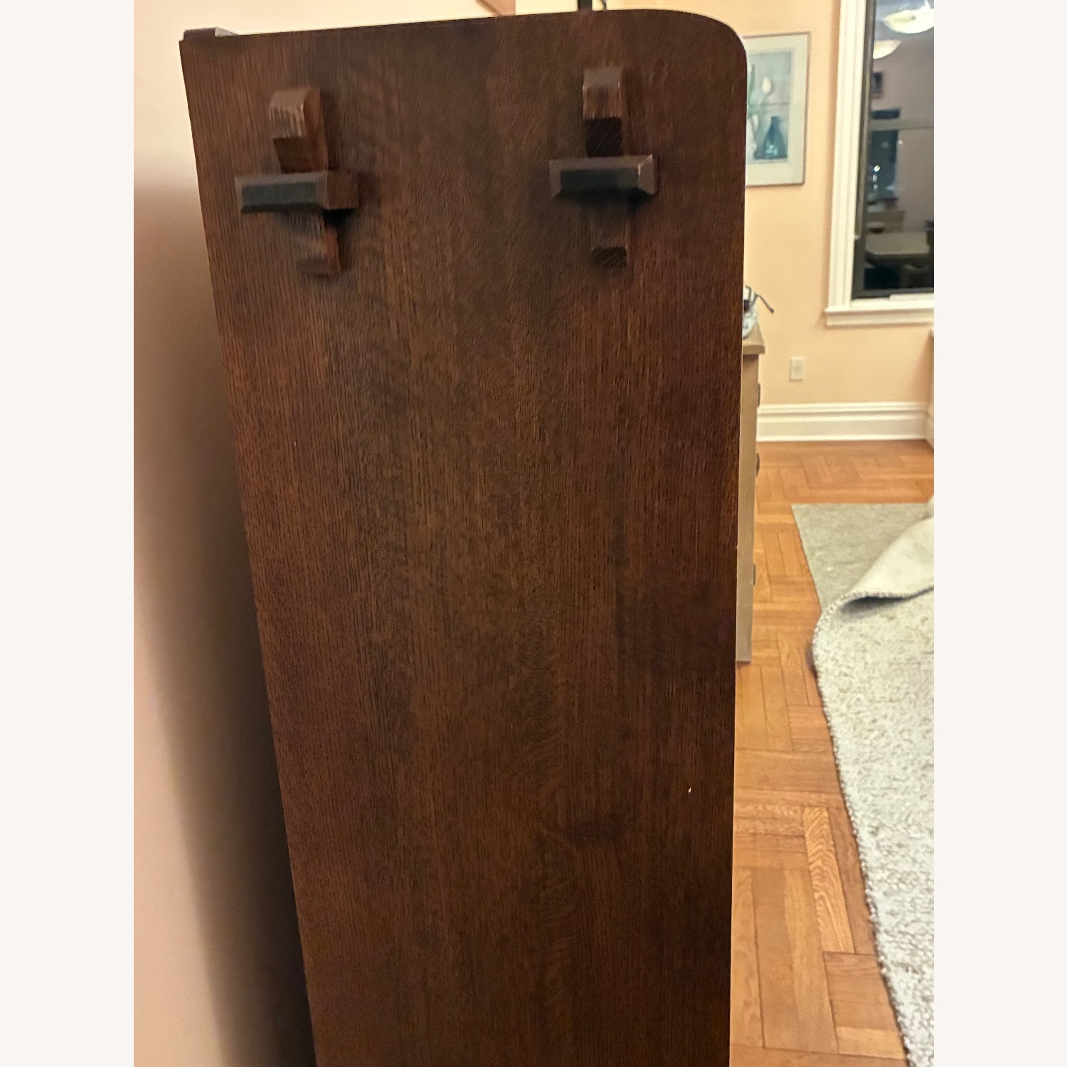 Vintage/Antique Dark Brown Wood Bookcase - image-3